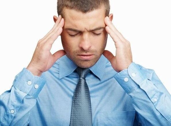 Headache for prostatitis in men