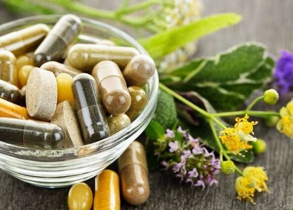 herbs and tablets for the treatment of prostatitis